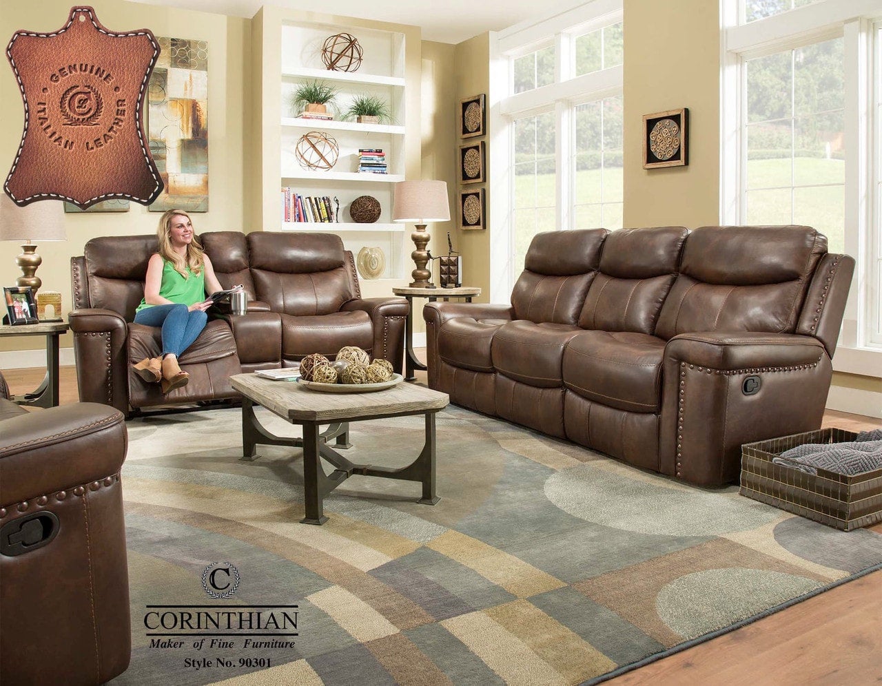 Corinthian power best sale reclining sofa