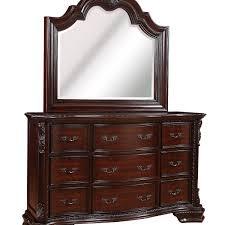 Dark Cherry Louis XIV Luxury 5 Piece Bedroom Set Near Me - Hickory NC ...